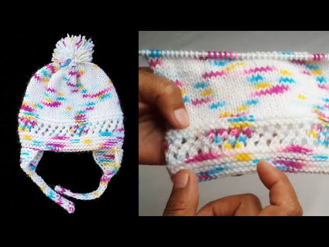 474- New Born Baby Cap 0 - 6 months | Baby Cap Knitting Tutorial
