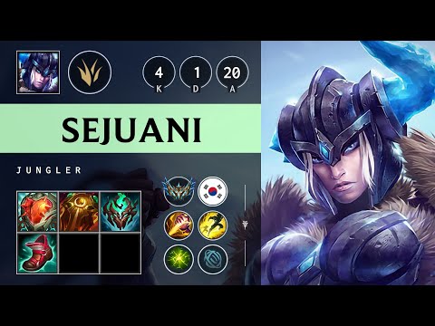 Sejuani Jungle vs Graves: Killing spree - KR Challenger Patch 14.24
