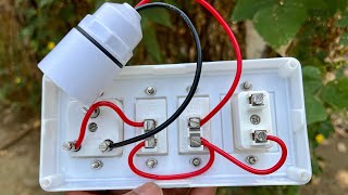 Fuse + 2Switches + Socket Board wiring connection 😇|