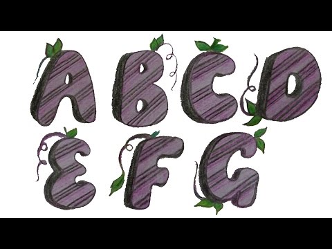 How to draw and decorate Graffiti Alphabets Video