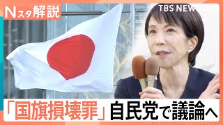なぜ今？「国旗損壊罪」自民党で議論開始　高市総理の悲願、外国国旗との「法的な矛盾」解消へ【Nスタ解説】｜TBS NEWS DIG
