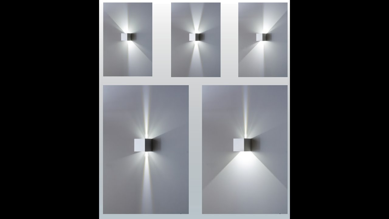 Watch Now Applique cubo led con fascio di luce regolabile ISYLUCE 916 per interni ed esterni design moderno Applique cubo led con fascio di luce regolabile ISYLUCE 916 per interni ed esterni design moderno