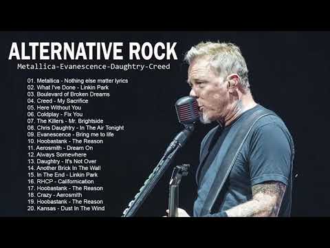 Metallica, Linkin Park, GreenDay, Nickelback - All Time Favorite Alternative Rock Songs 80s 90s