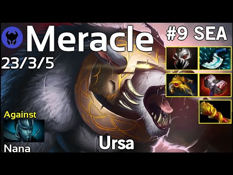 Meracle plays Ursa!!! Dota 2 7.19