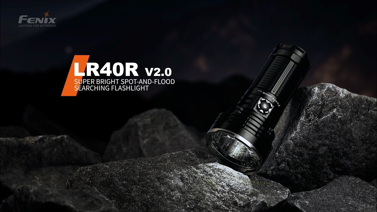 Ліхтар ручний пошуковий Fenix LR40R V2.0 протиударний вологозахищений