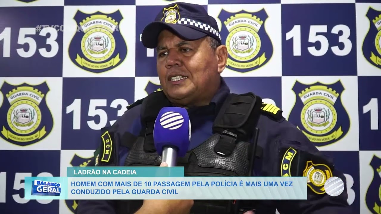 Homem com mais de 10 passagens pela polícia é mais uma vez conduzido pela Guarda Civil