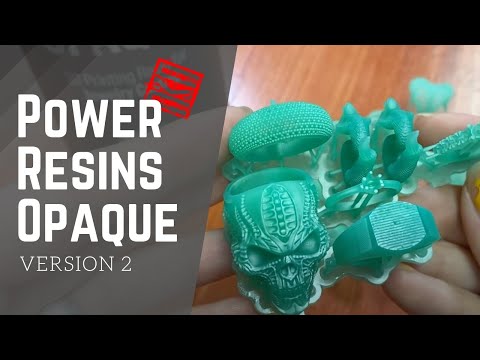 Power Resins updated their Opaque castable resin