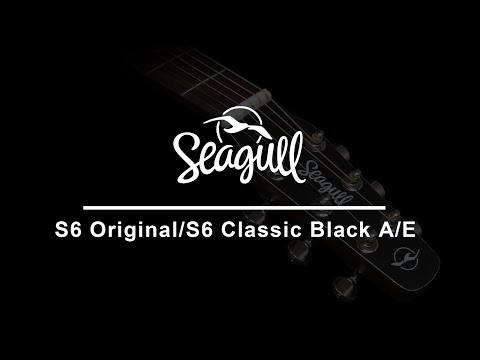 Seagull S6 Black W/Pickup image 6