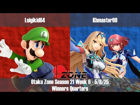 OZone21W6 - WQ - Luigikid64 [Luigi] vs Khmaster69 [Pyra/Mythra]