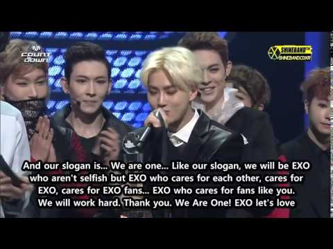 ENG SUB 140515 EXO K SUHO 1위 수상소감