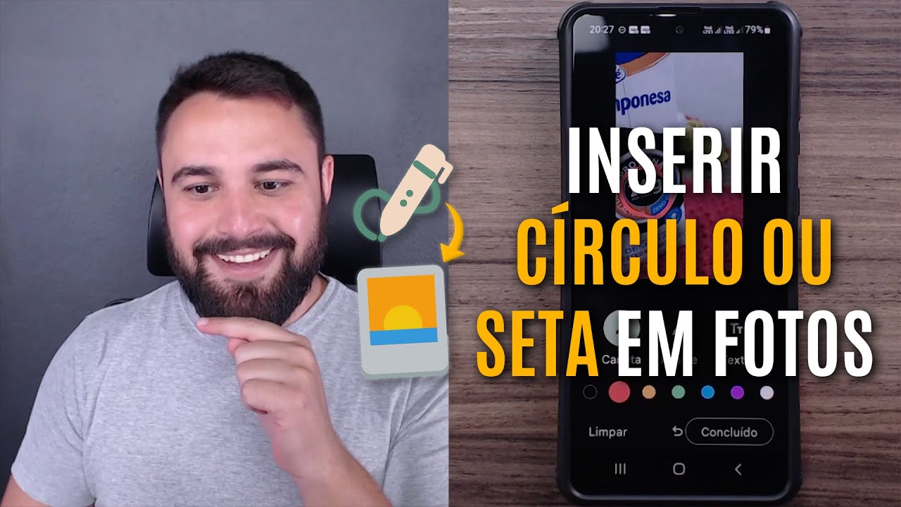 COMO CIRCULAR E ADICIONAR SETAS EM UMA FOTO PELO CELULAR