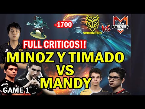 THUNDER PREDATOR vs INFINITY ESPORTS (GAME 1) bo3 "MINOZ(PA) vs MANDY(NAGA SIREN)" BTS Pro Series 3