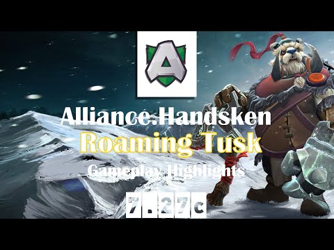 Tusk | Alliance.Handsken | Roaming Tusk Highlights | 7.27c Gameplay Highlights