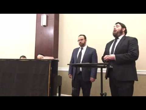 Zevi Muller and Aryeh Leib Hurwitz sing Rosenblatt's Uvnucha Yomar