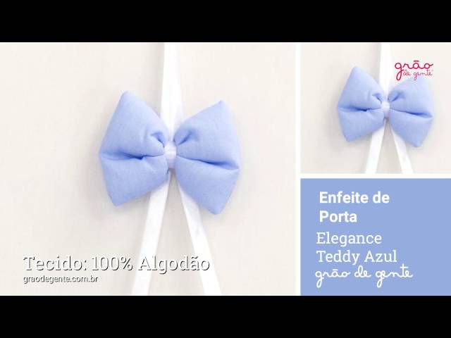 Enfeite Oração Santo Anjo Elegance Teddy Azul | Ref: 59207