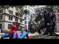 Indominus Rex Attacks Spiderman RTX ON Remaster Dazzling Divine