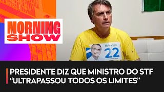 Bolsonaro critica determinação de Moraes: ‘Esqueça minha esposa’