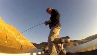 Castaic Lake,,Go Pro,,cranking,jigging.
