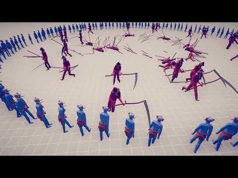 100x Spear Thrower vs 30x Harvester - Totally Accurate Battle Simulator