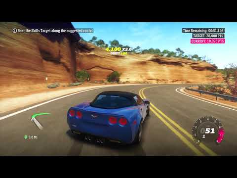 Forza Horizon Walkthrough Part 63 - "Red Rock Heights - Skill Stunt"