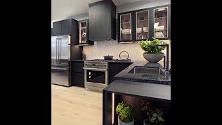 Download the video "Nuance Interior Design Luxury Showroom - Matte Black Kitchen"