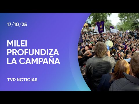 Milei y los candidatos de La Libertad Avanza continuaron la campaña en Tres de Febrero