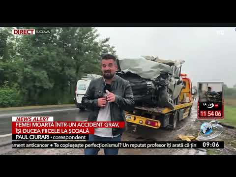 Accident teribil în Suceava: O mamă care își ducea copiii la școală a murit