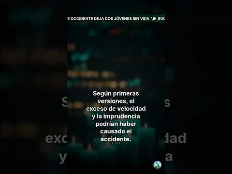 Choque en Troncal de Occidente deja dos jóvenes sin vida