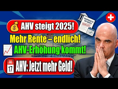 Gute Nachrichten für Rentner: AHV-Erhöhung tritt in Kraft