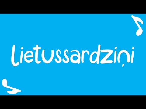 Raušuks - "Lietussardziņi" - "Raušuka dziesmiņas" (Video ar vārdiem) DZIESMAS BĒRNIEM