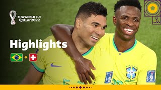 Casemiro downs Swiss | Brazil v Switzerland | FIFA World Cup Qatar 2022