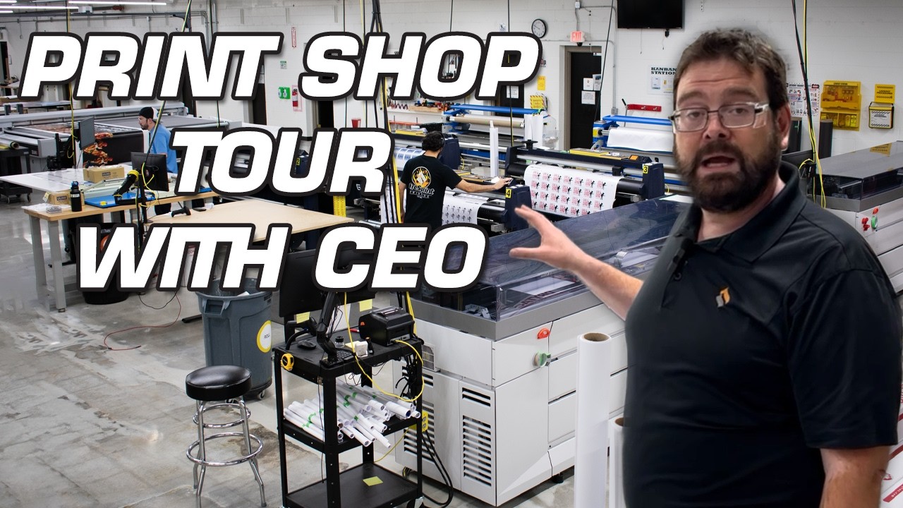 Wholesale Print Shop Tour - 21,400 SQFT Building!