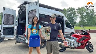 Gearing Up for a Motorcycle Camper Van Road Trip | Van Life