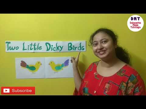 TWO LITTLE DICKY BIRDS || RHYME WITH ACTION