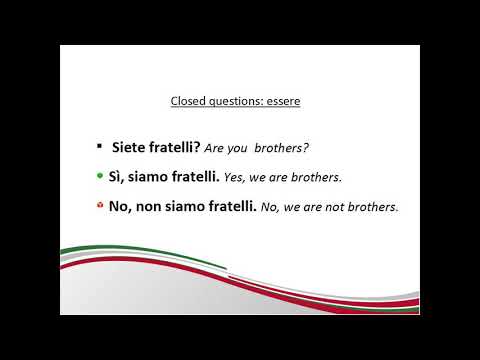 italian for beginners / italiano A1/ lesson 10 : yes or no questions with to be