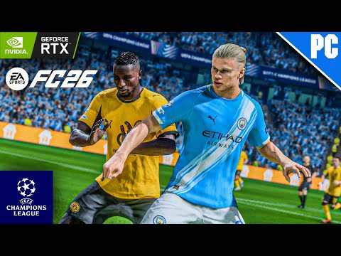 FC 26 - Man City vs Dortmund | Ft. Haaland, Adeyemi | UEFA Champions League 25/26 | PC™ [2K60]
