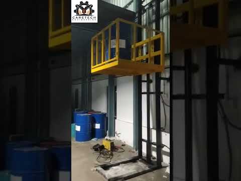 Mild steel hydraulic manual stacker, for material handling