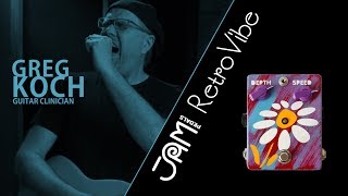 Video thumbnail for JAM pedals RetroVibe video demonstration by Greg Koch by JAM pedals