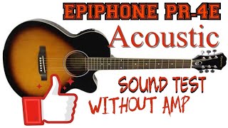Video thumbnail for EPIPHONE PR-4E Sound Test (without AMP) by Rockssel