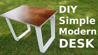 DIY Simple Modern Style Desk