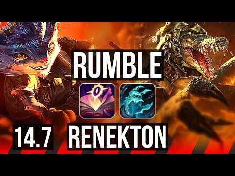 RUMBLE vs RENEKTON (TOP) | Rank 1 Rumble, Rank 5, Comeback, 11/5/17 | KR Challenger | 14.7