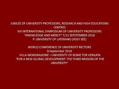 VOICES FROM THE WORLD CONFERENCE OF UNIVERSITY RECTORS 2016