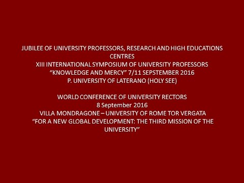 VOICES FROM THE WORLD CONFERENCE OF UNIVERSITY RECTORS 2016