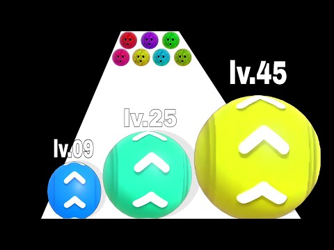 LEVE UP BALLS  : Speed Roll Ball #  Math Gameplay