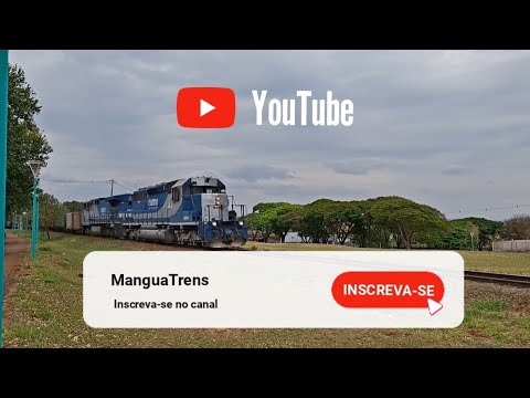 Dupla SD40-2 + Dash-9 em Mandaguari-PR, julho/2026.