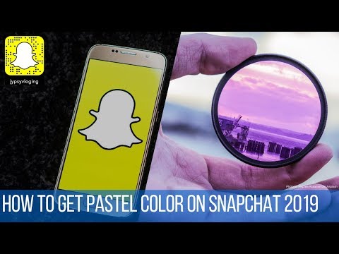 how to get pastel colors on snapchat 2019
