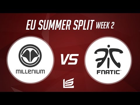 EU LCS 2014 Summer W2D2: Millenium vs Fnatic Highlights