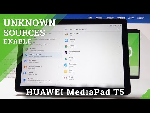 How to Allow Unknown Sources in HUAWEI MediaPad T5 - Enable Unknown Sources