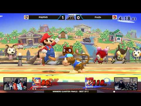 Flatiron 3 Winnres Quarters - PG|MVD (Diddy Kong)vs FroZn (Mario)