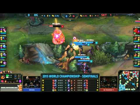 SKT vs OG - Level 1 Fight - Game 2 - League of Legends